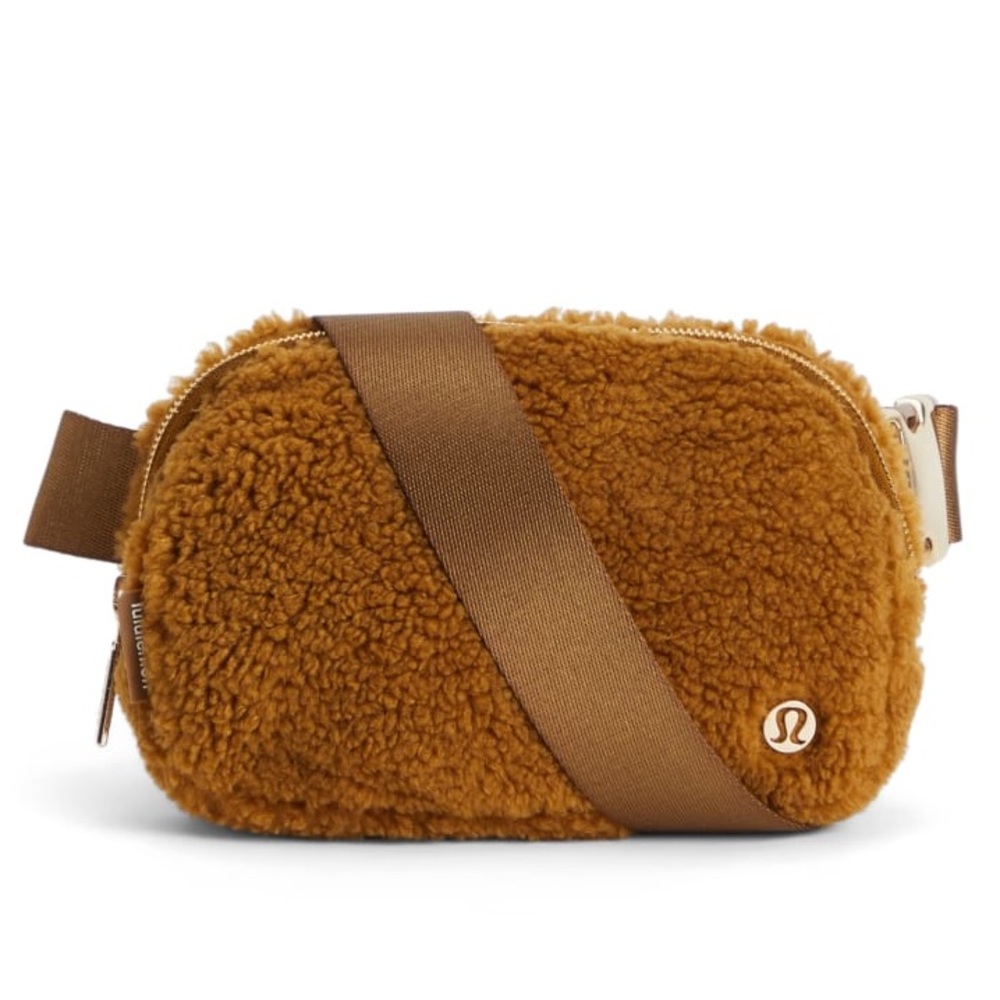 lululemon athletica Brown Crossbody Bag with Plush Texture